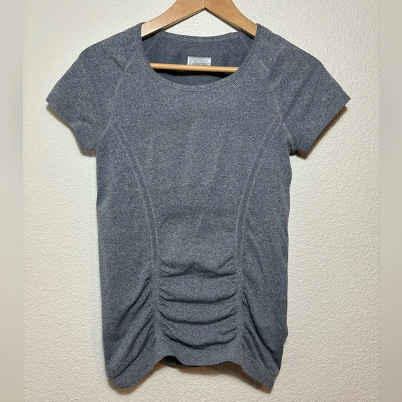 Athleta Tops - Athleta Athletic Tee Size Small Heather Gray | Gym | Fitness | Workout | Barre